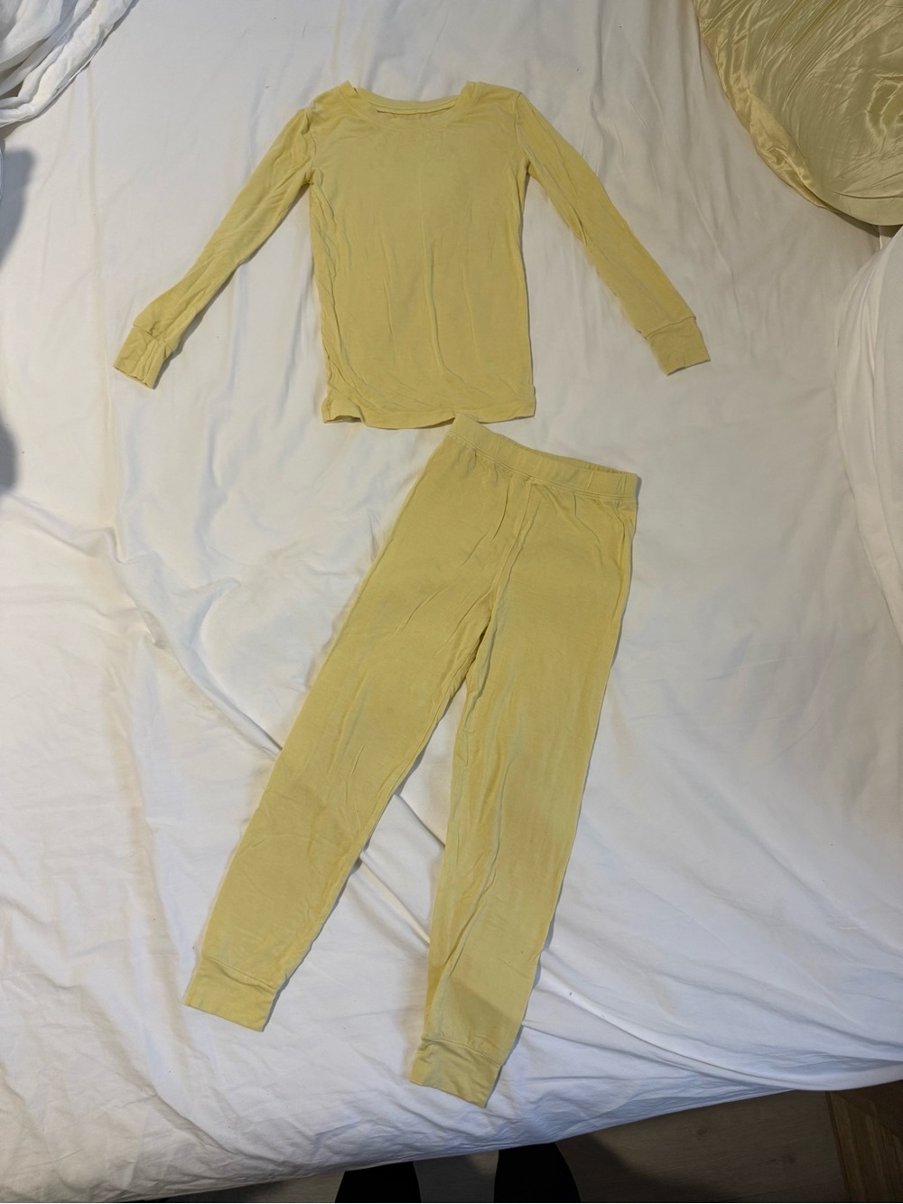 Little Sleepies Pale Yellow Long Sleeve Pajama Set